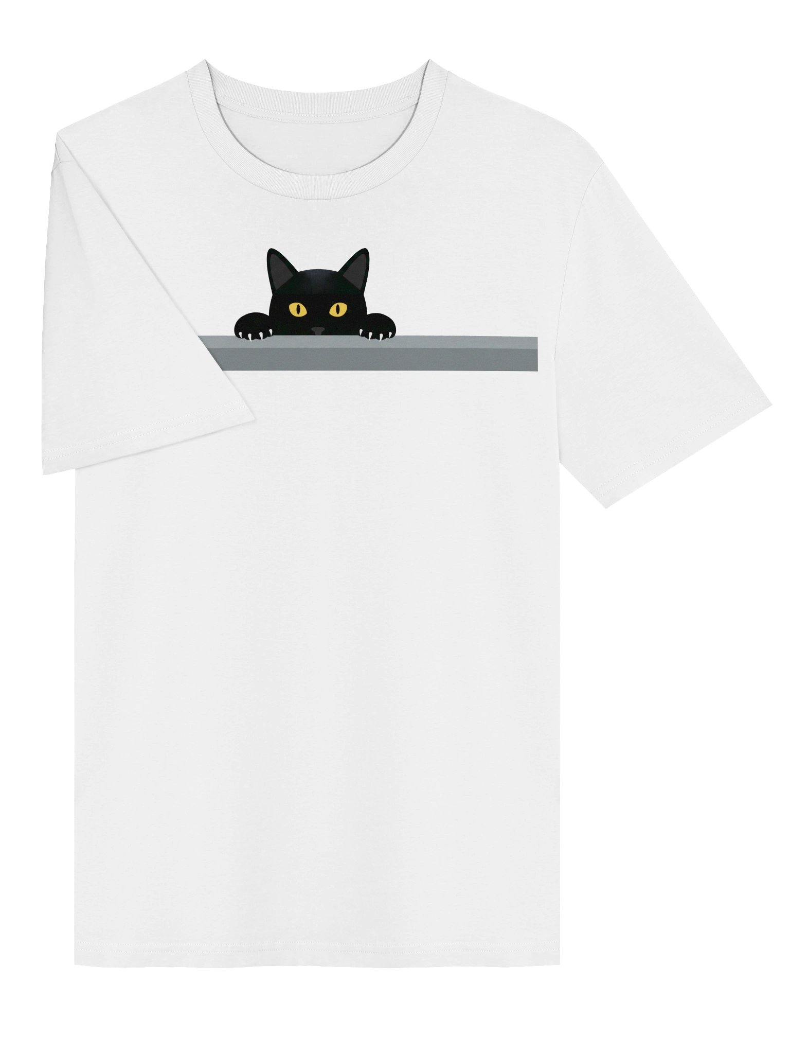 Black Cat Over Wall T-shirt product image (2)