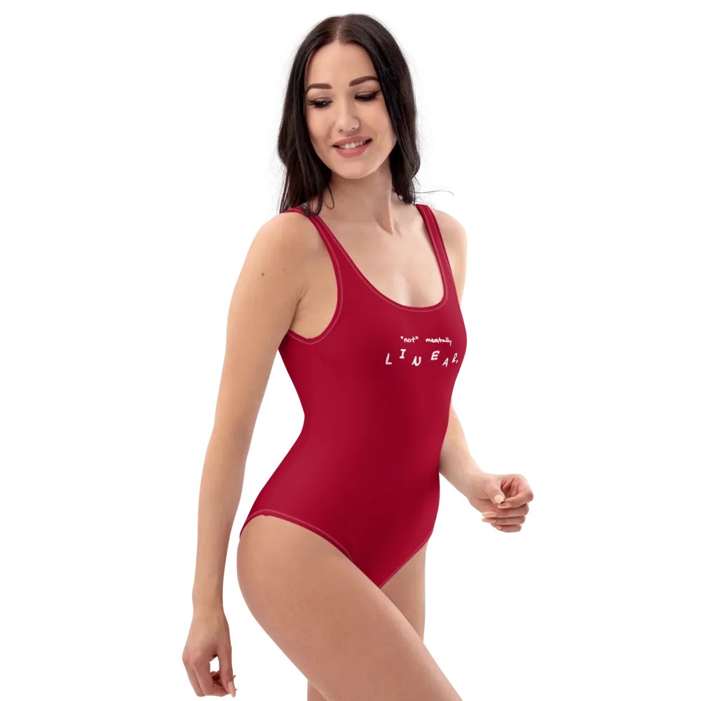 *not* mentally linear (lifeguard inspired) one piece swimsuit product image (4)