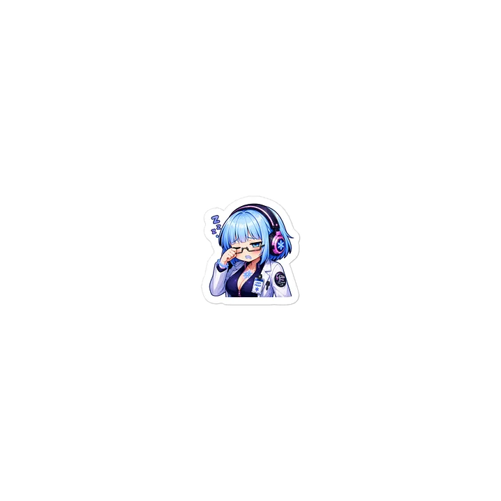 Lady Frost Tired Emote - Die Cut Sticker product image (2)