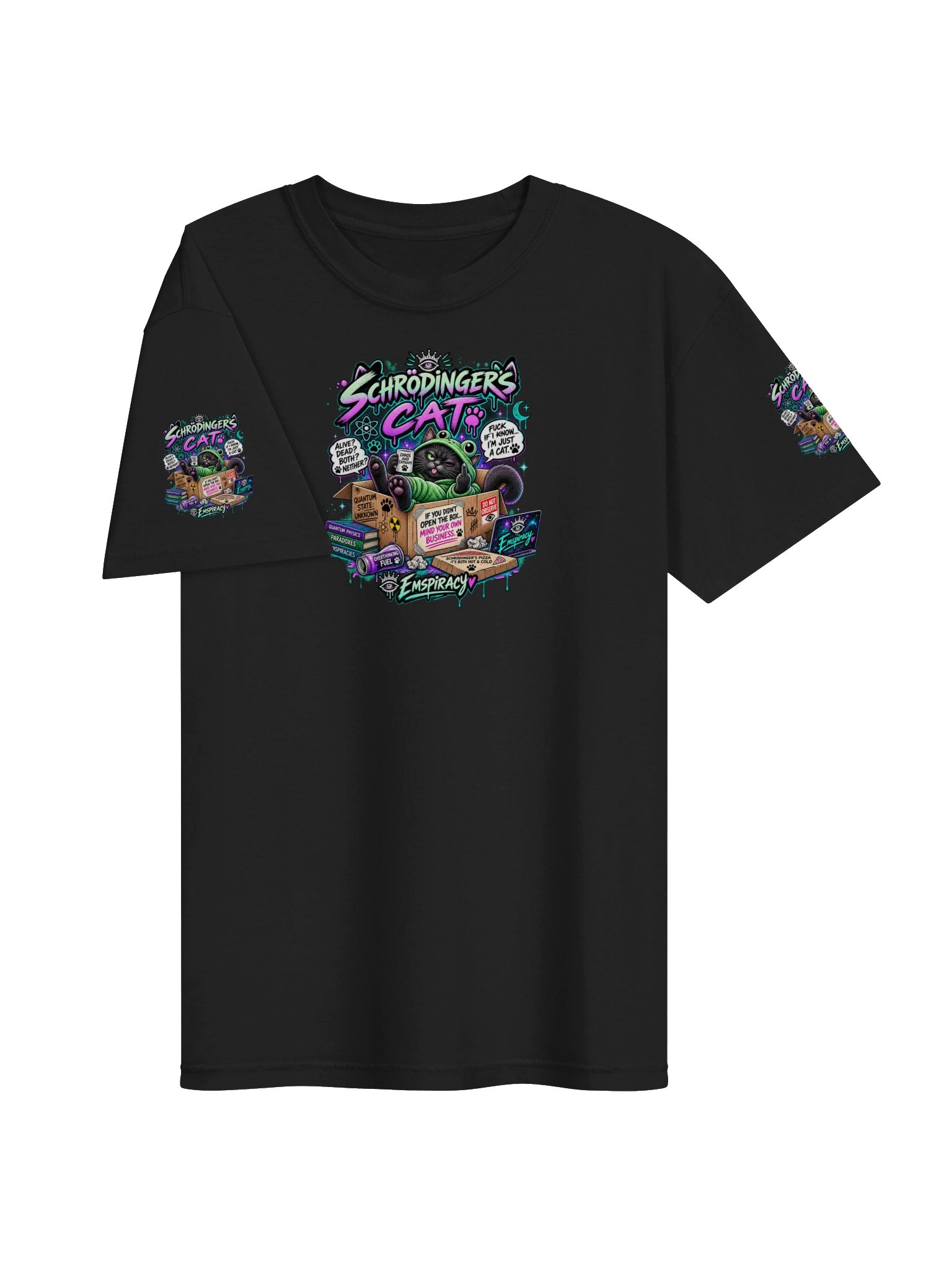 😂💚 SCHRÖDINGER’S CAT FUCK KNOWS… I’M JUST A CAT. 🐈‍⬛🐸 product image (11)