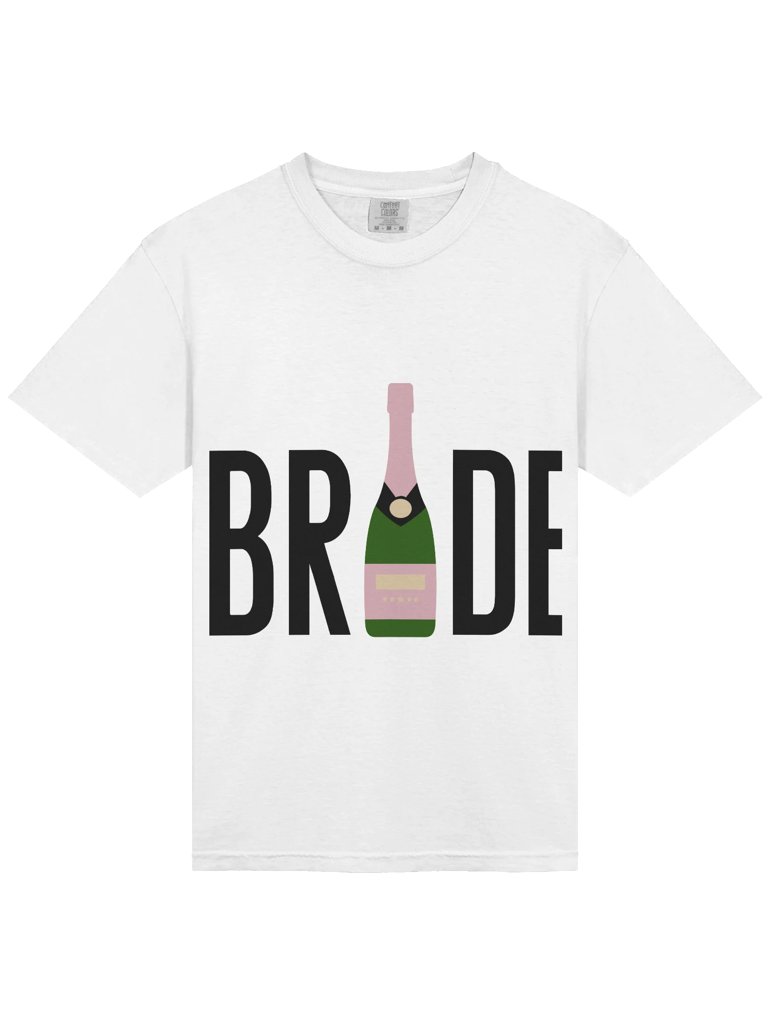 👰🏼‍♀️🍾 BRIDE Champagne Bottle Shirt | Bachelorette Party Tee, Bridal Shower Outfit, Bride To Be Graphic T-Shirt product image (15)