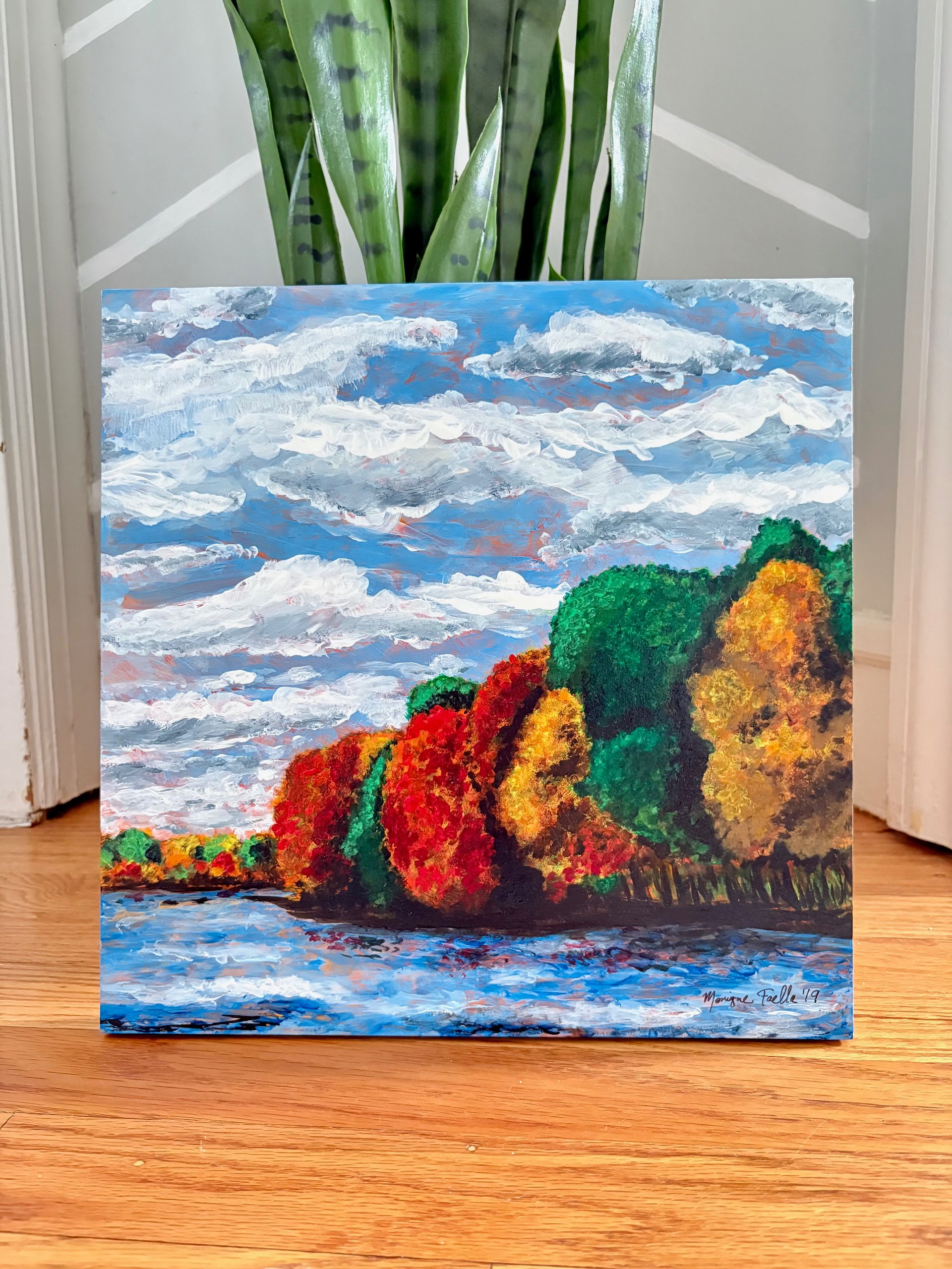 Reservoir in Mid-October | Fine Art Painting by Monique Faella Designs™ product image (5)
