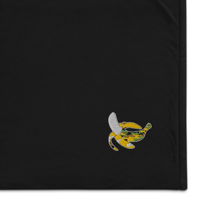 Banana Army Embroidered Premium Sherpa Blanket product image (1)