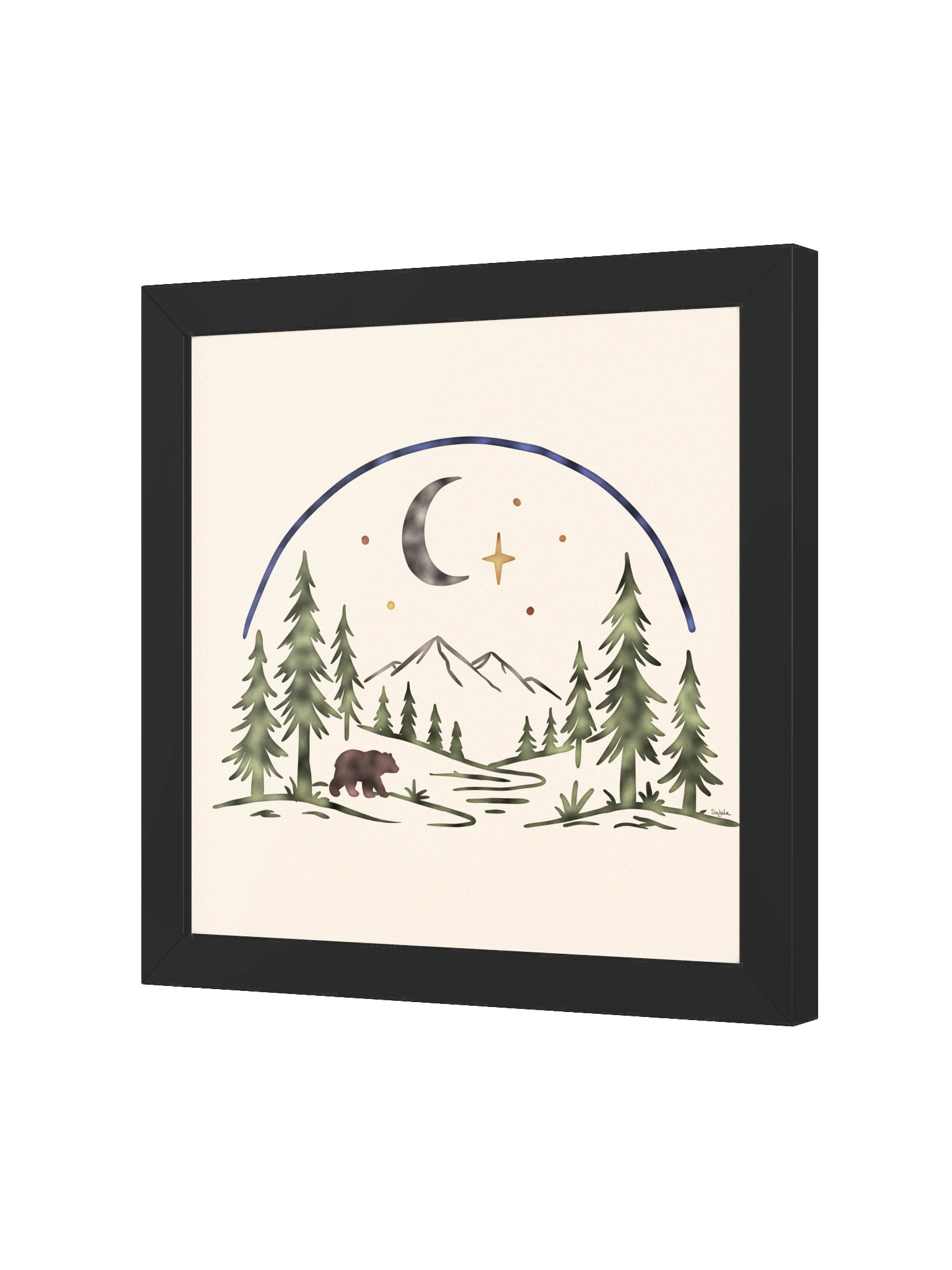 Moonlit Wilds Framed Poster product image (2)