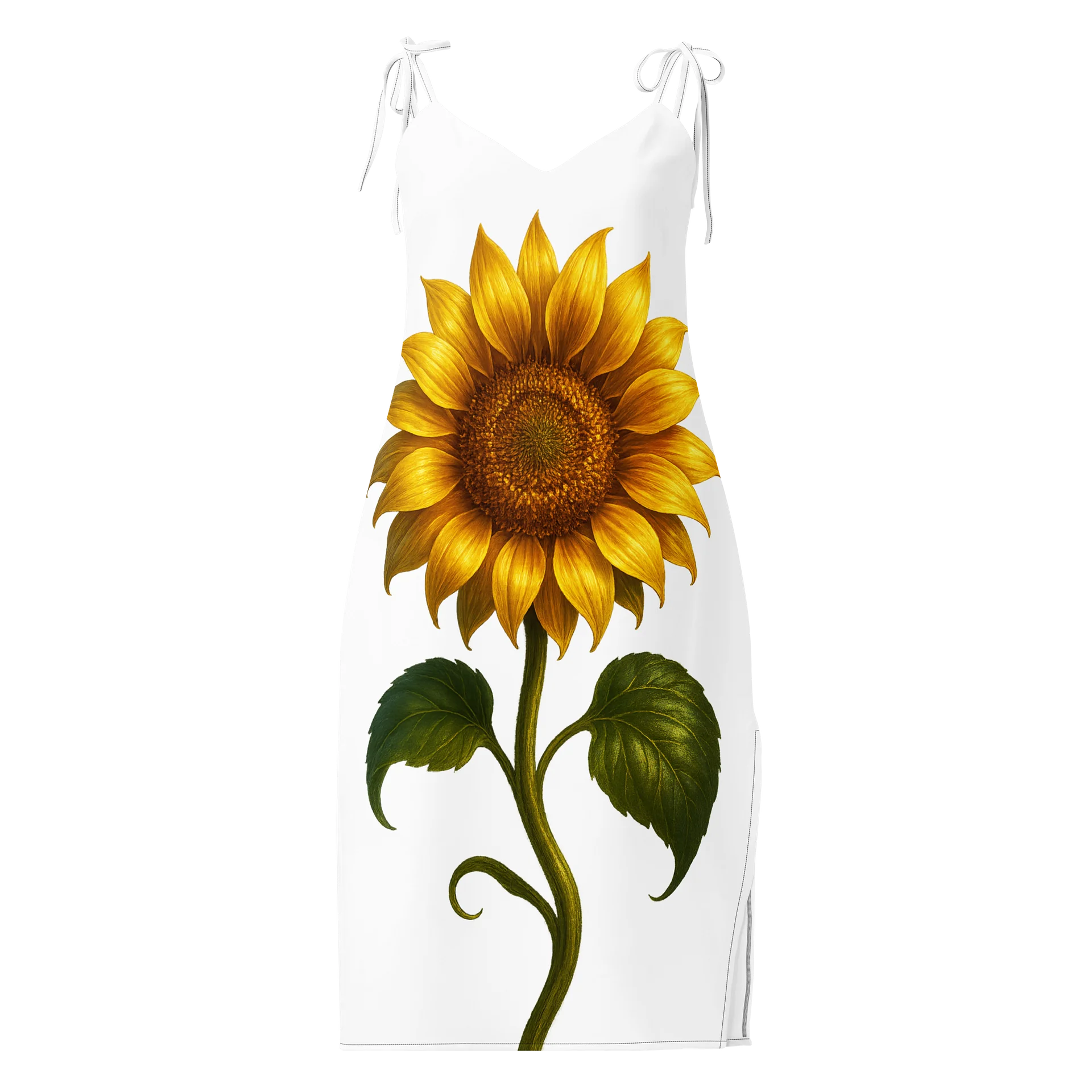 Sunflower Serenade Print Slip Dress product image (1)