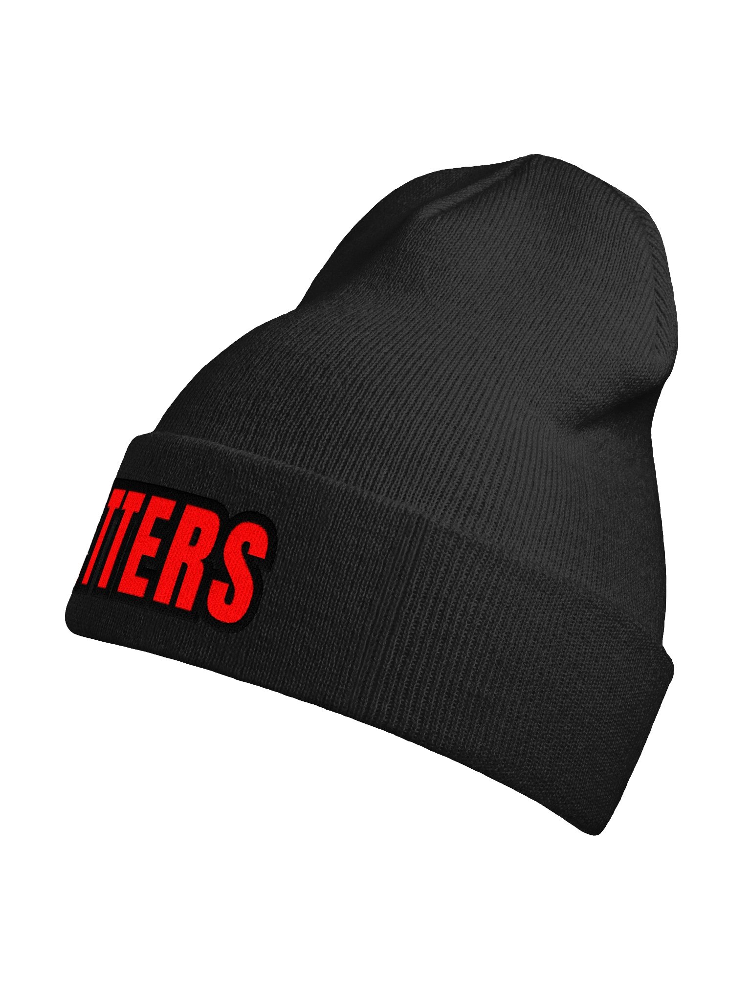 RED LETTERS Text Cuffed Beanie product image (9)