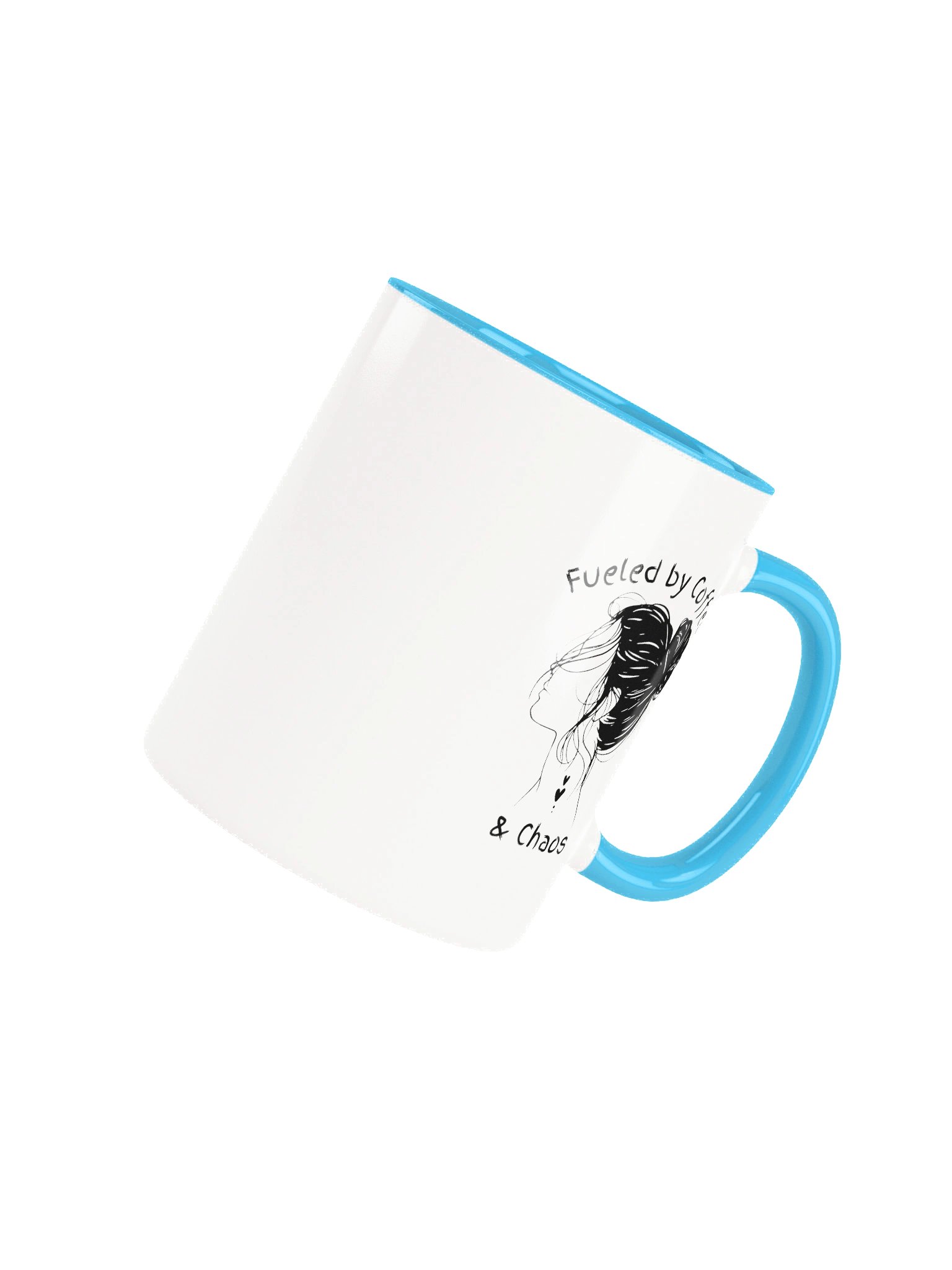Messy Bun Mama – “Fueled by Coffee and Chaos” Ceramic Mug product image (4)