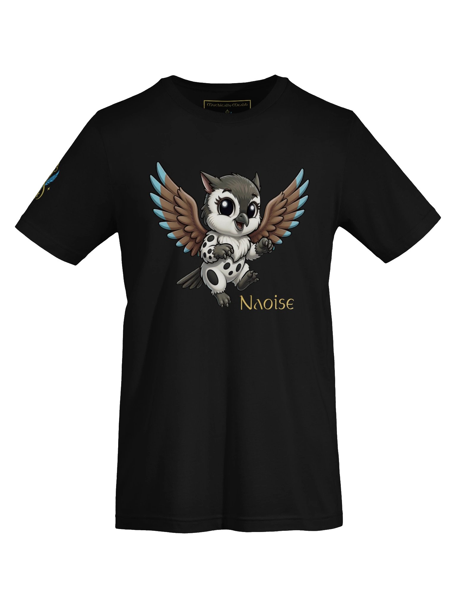 Naoise the Chickadee-Hamster Gryphon | Mythically Meabh Tee product image (5)