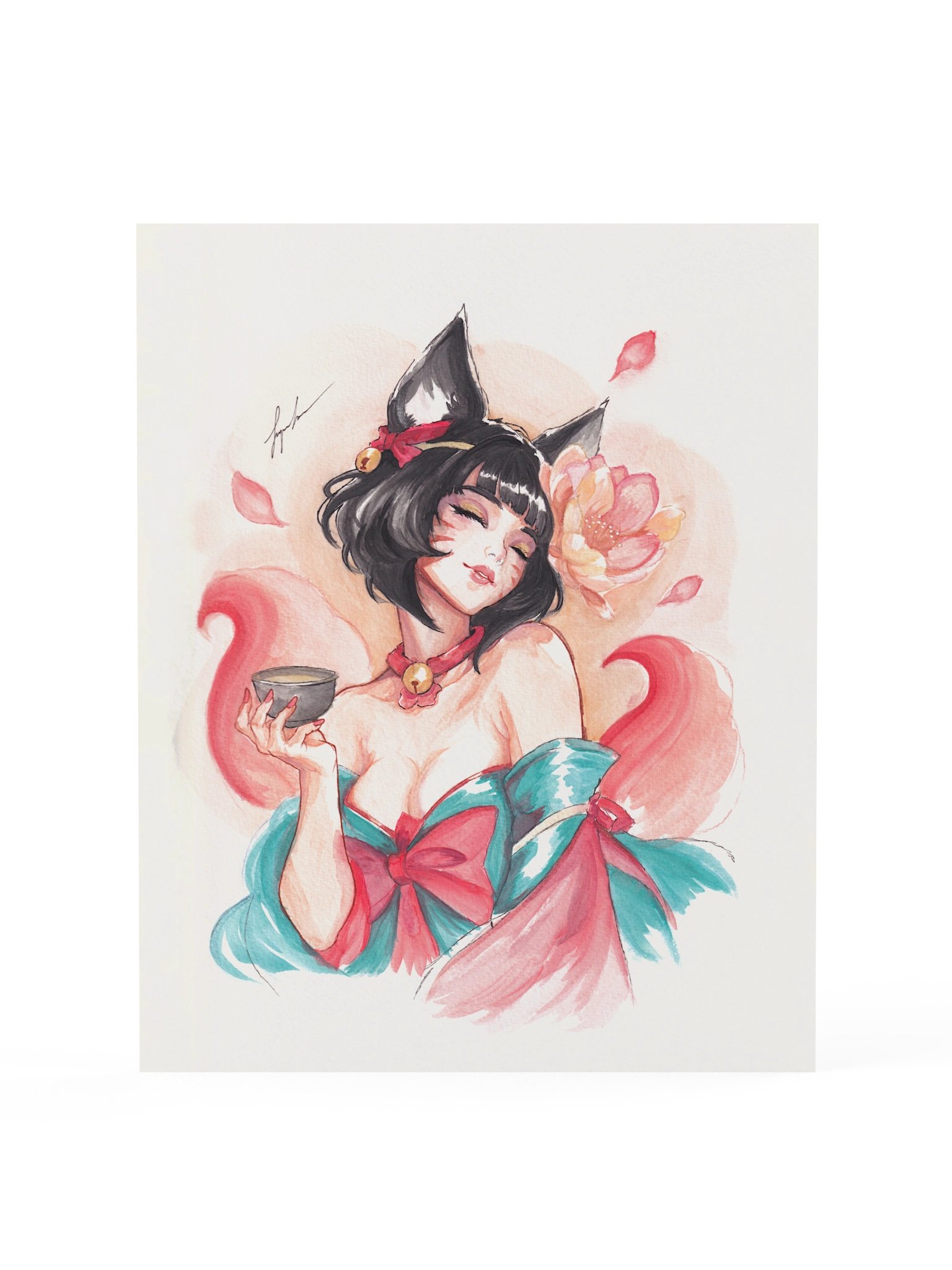 Spirit Blossom Ahri Art Print product image (1)