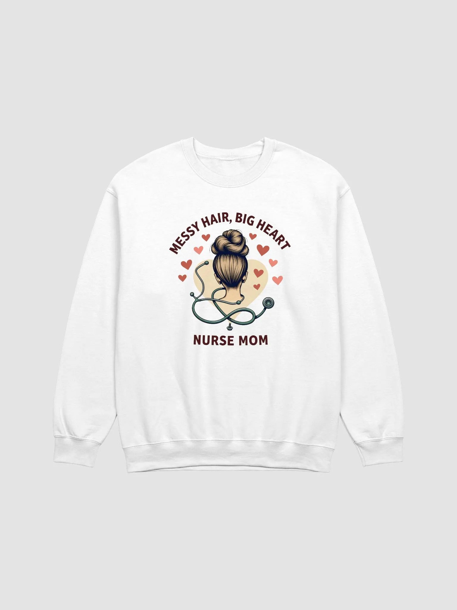 Nurse Mom Big Heart Sweatshirt product image (7)