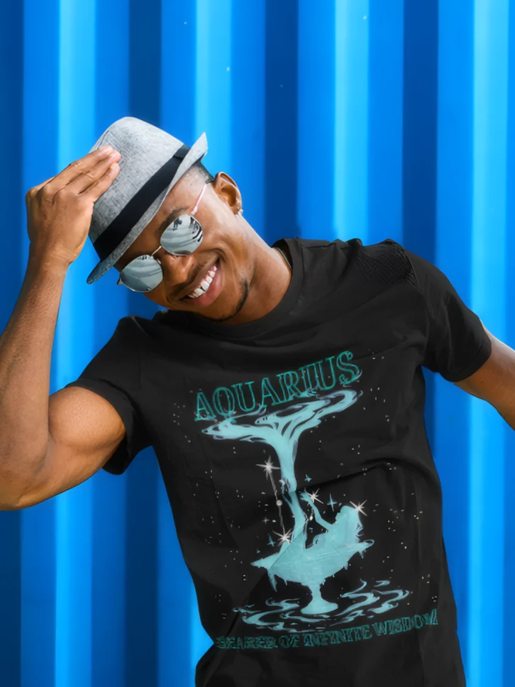 Aquarius: Celestial Stream Tee product image (6)