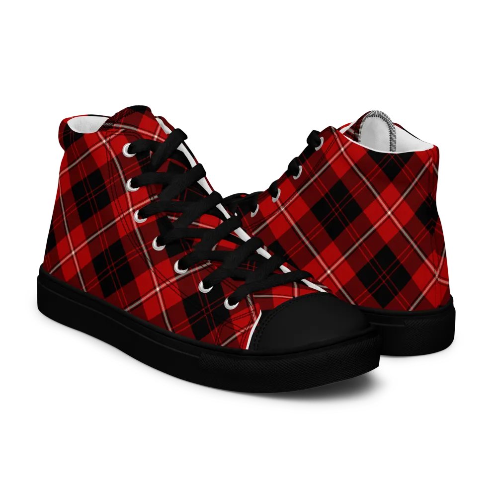 Cunningham Tartan Men's High Top Shoes product image (7)