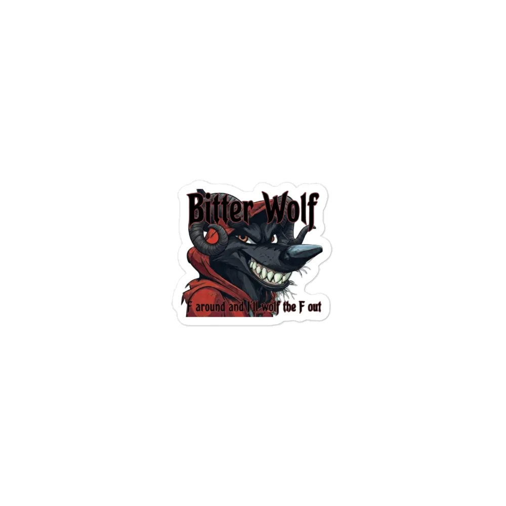 Devious Toon Bitter Wolf Sticker product image (1)
