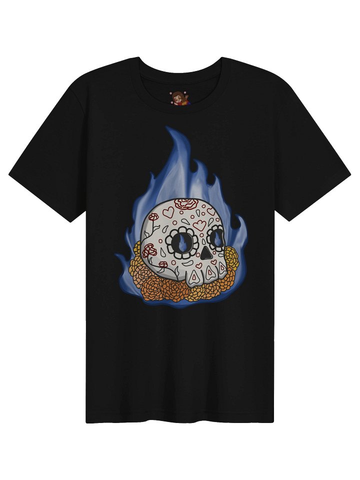 Flaming Sugar Skull Tee product image (2)