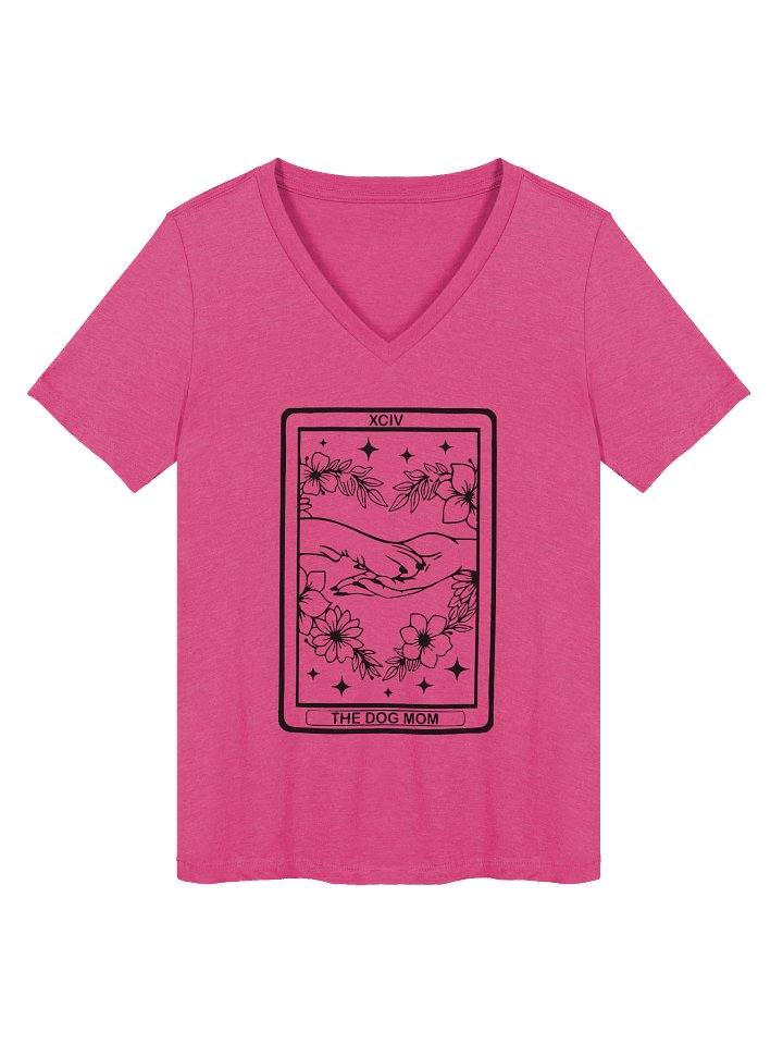 🌙 “V-Neck Dog Mom Tarot Tee” product image (1)