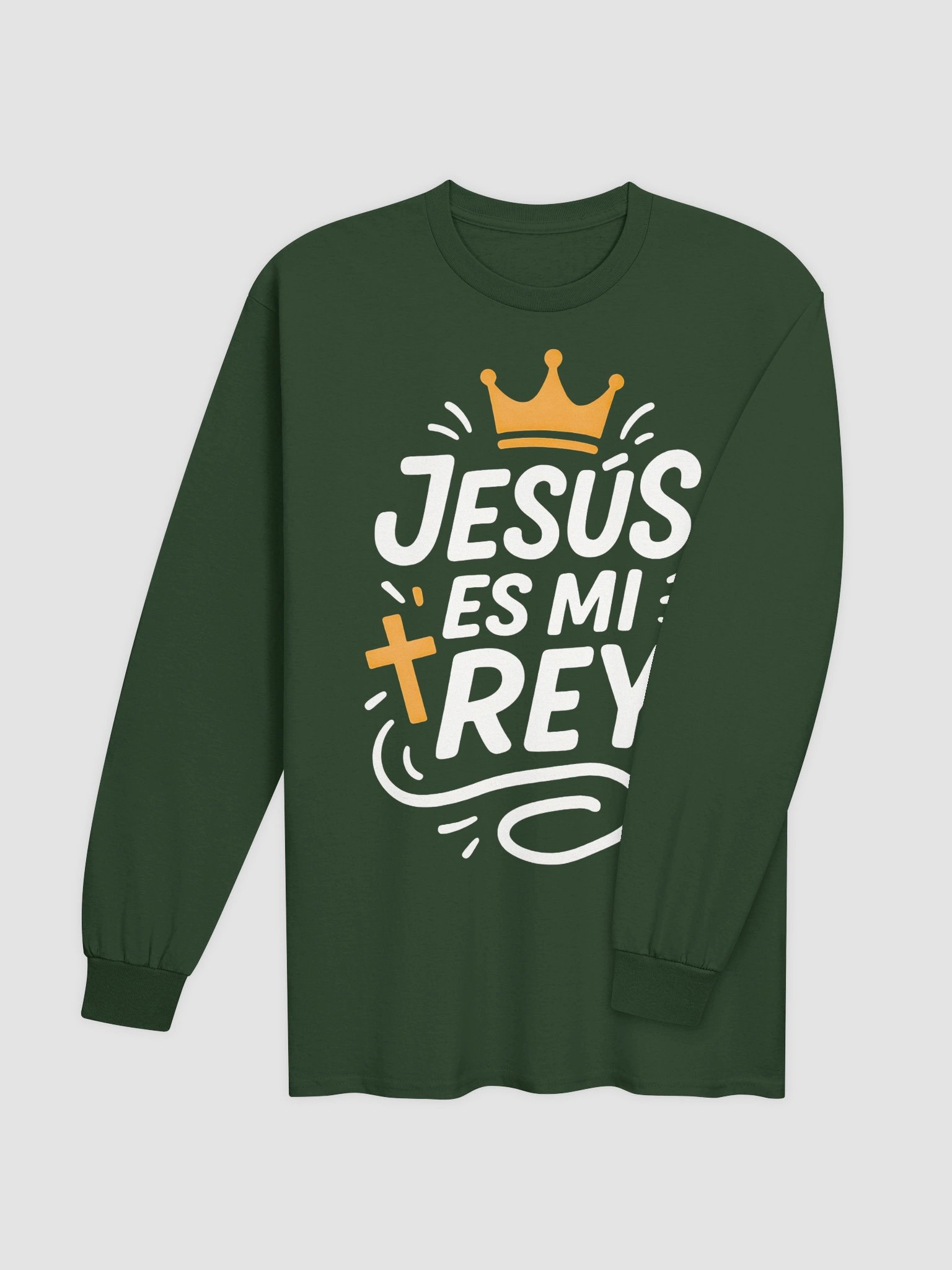 Camiseta Unisex Manga Larga | Jesús es mi Rey product image (4)