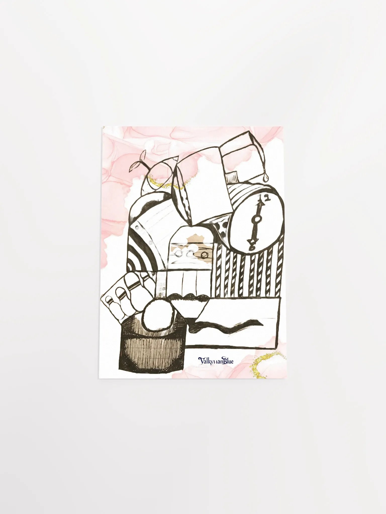 Ethereal Timepiece Zentangle Poster product image (10)