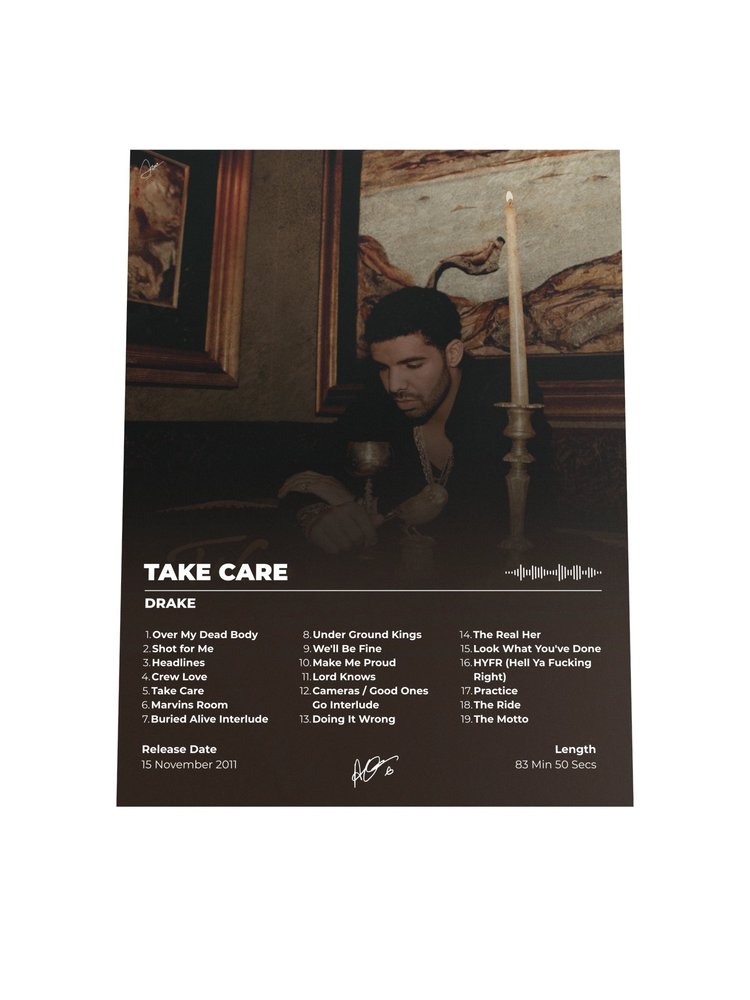 Drake Take Care Album Poster product image (7)