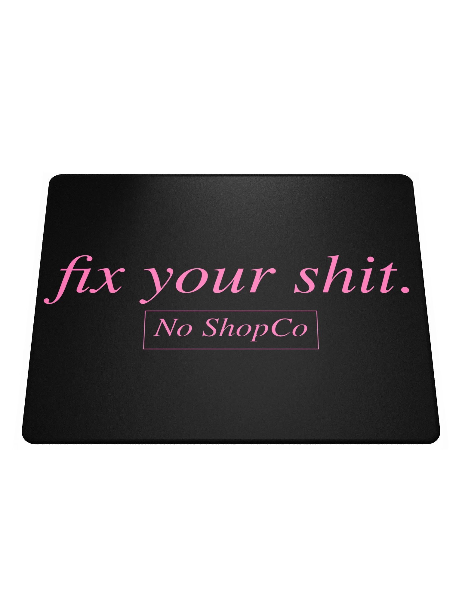 No ShopCo Gaming Mouse Pad - Pink on Black product image (1)
