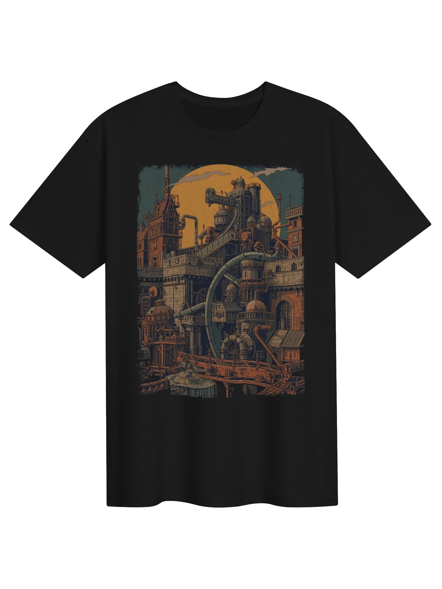 Moonlit Steampunk Industrial T-Shirt product image (1)