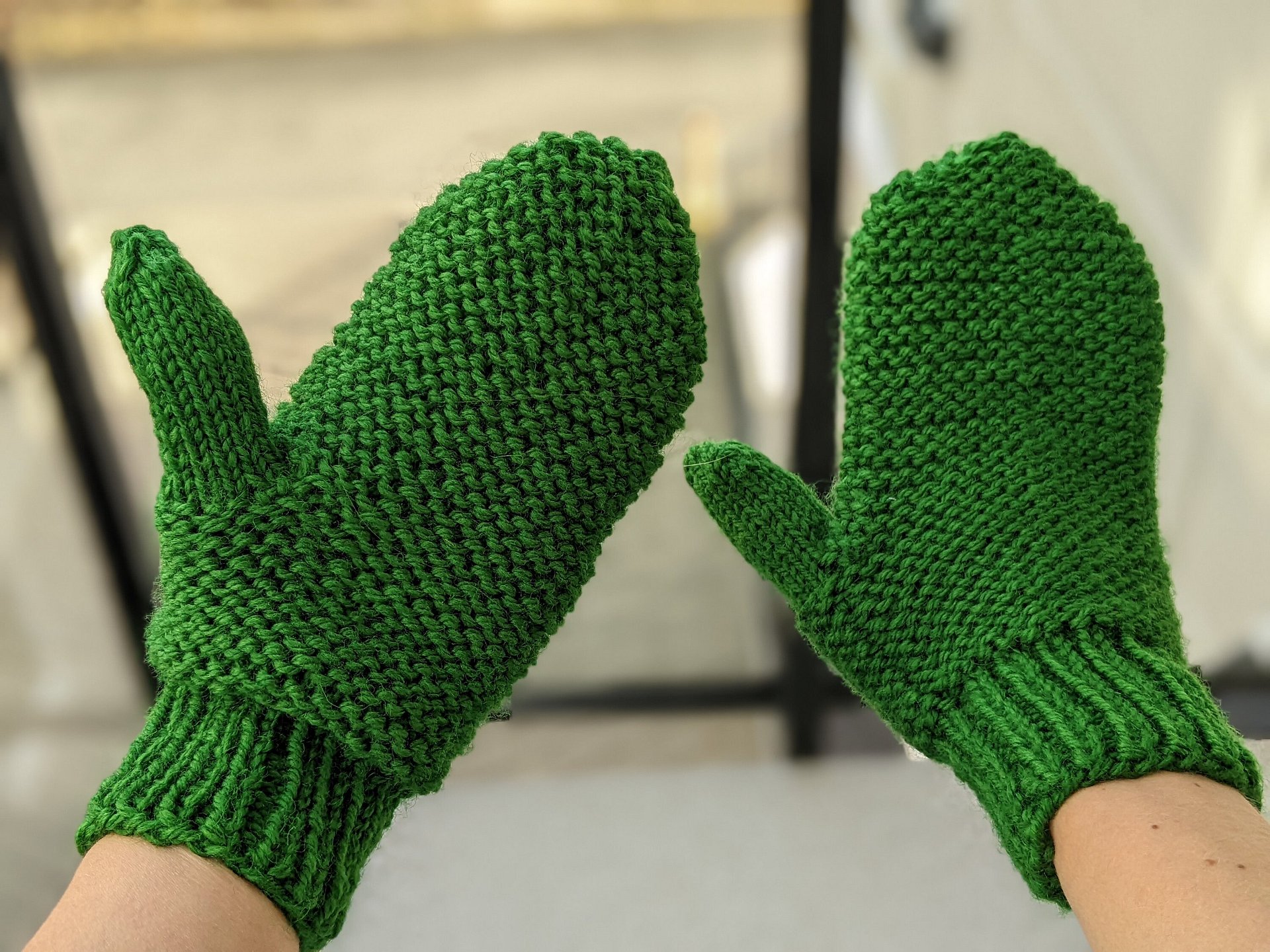 Garter Stitch Knit Mittens Pattern product image (3)