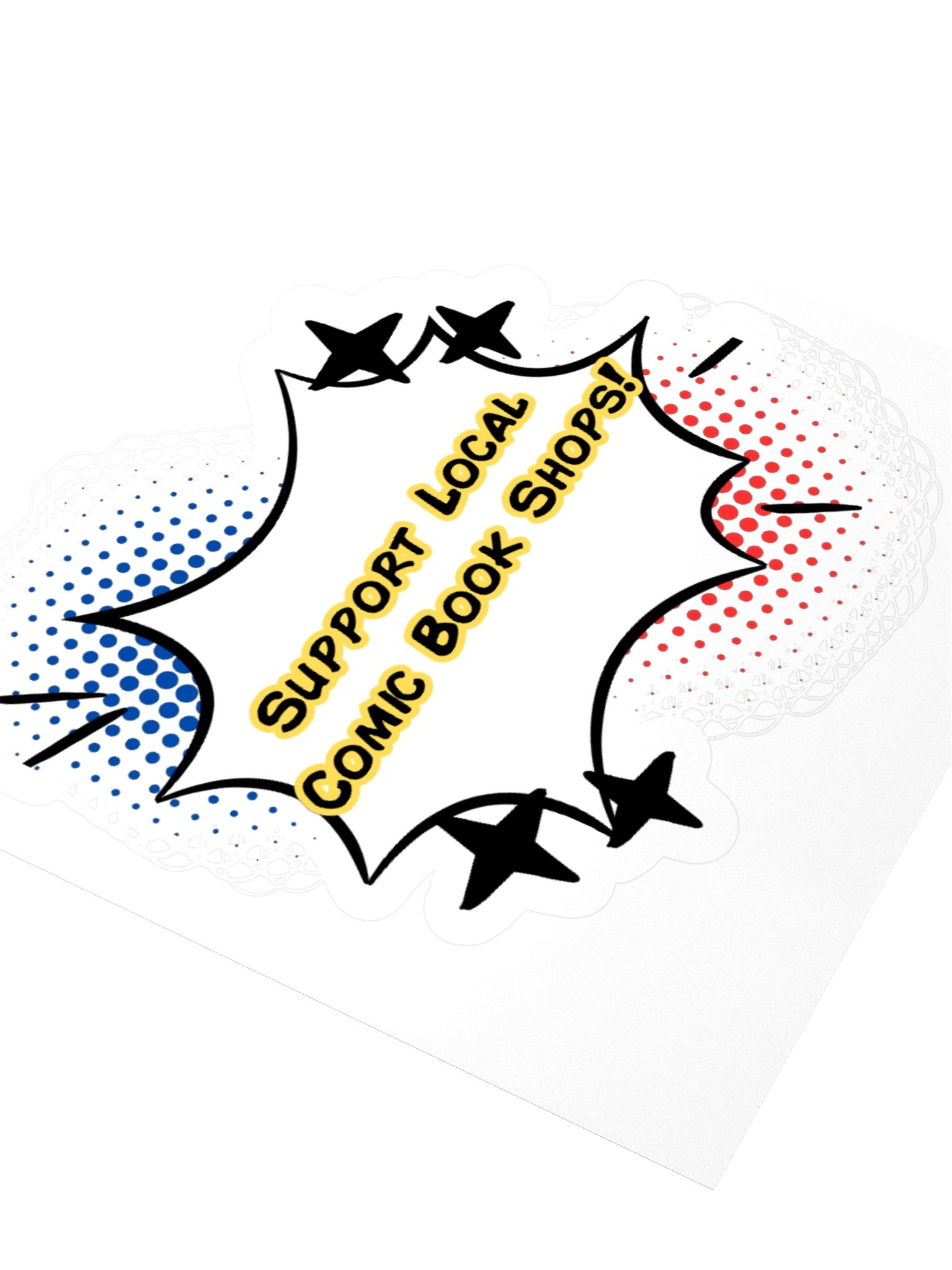 Support Local Comic Shops Kisscut Sticker product image (3)