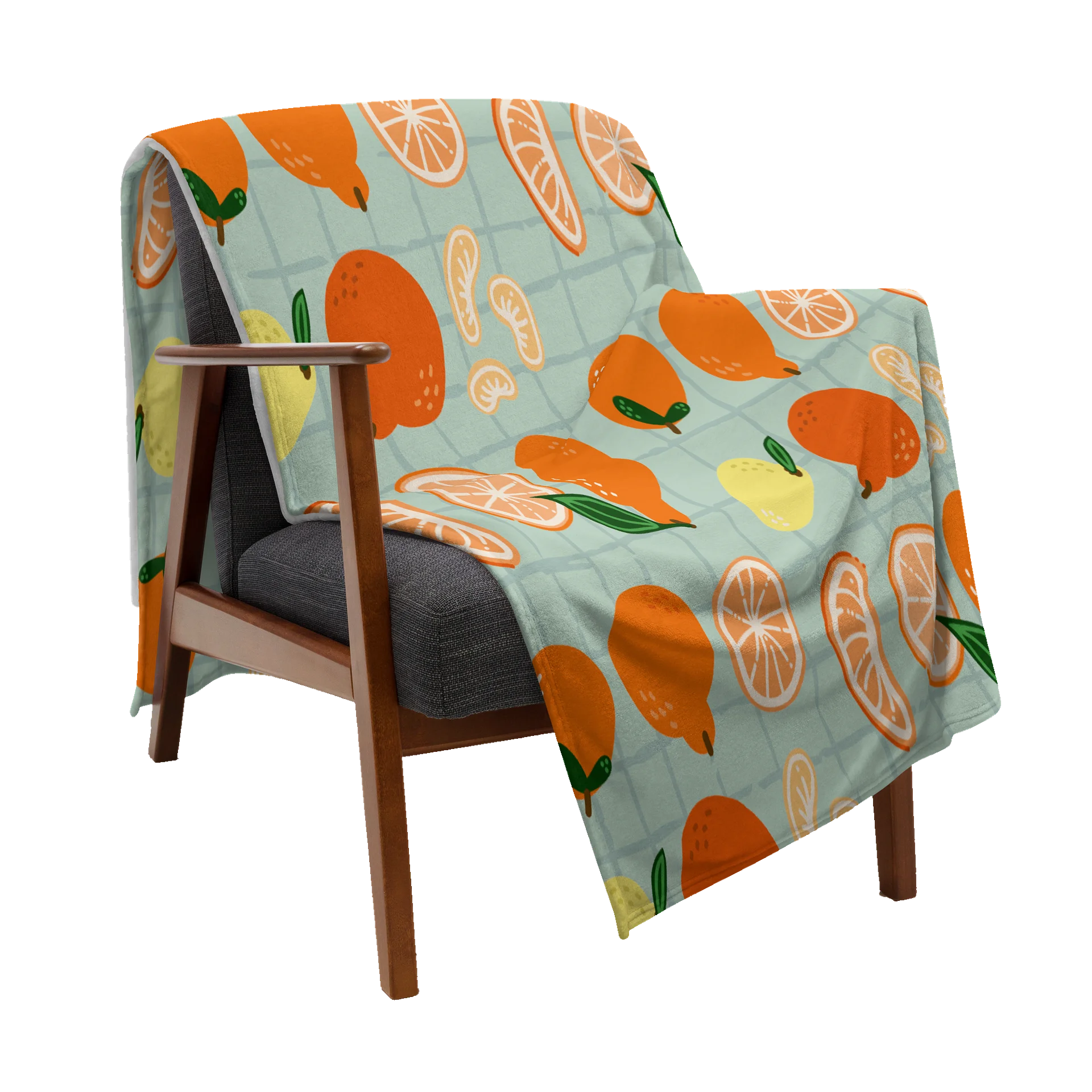 Oranges Soft Picnic Blanket product image (4)