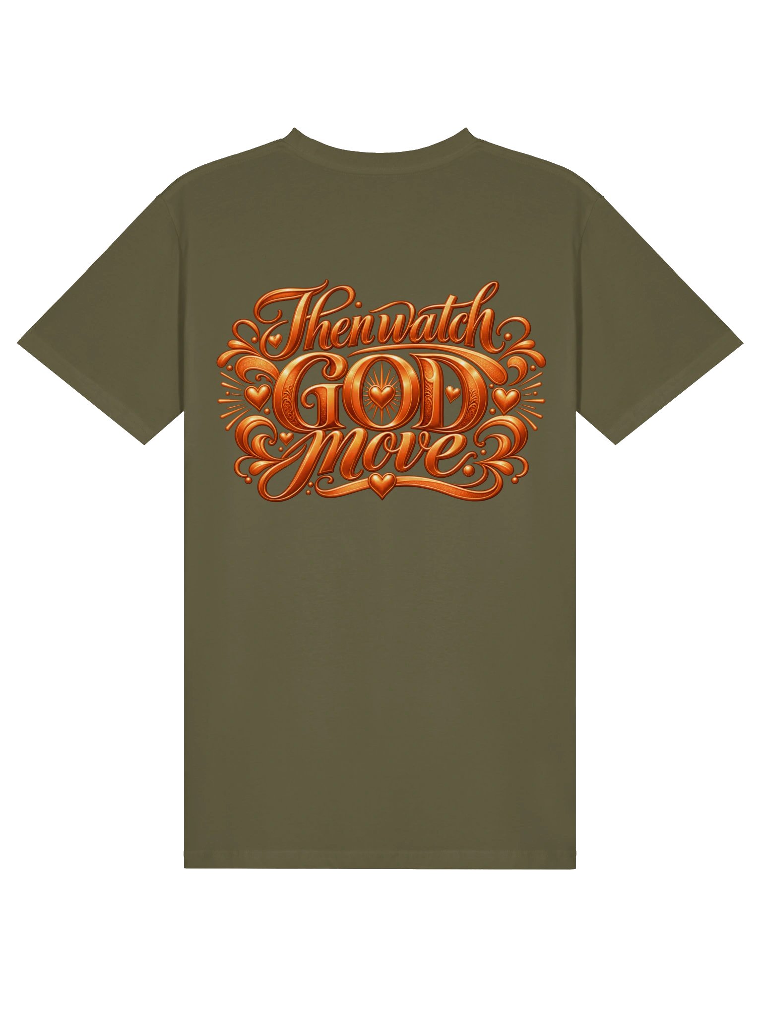 Orange — Have a Heart-to-Heart with Jesus | Then Watch GOD Move Christian Faith Premium Unisex T-Shirt product image (2)
