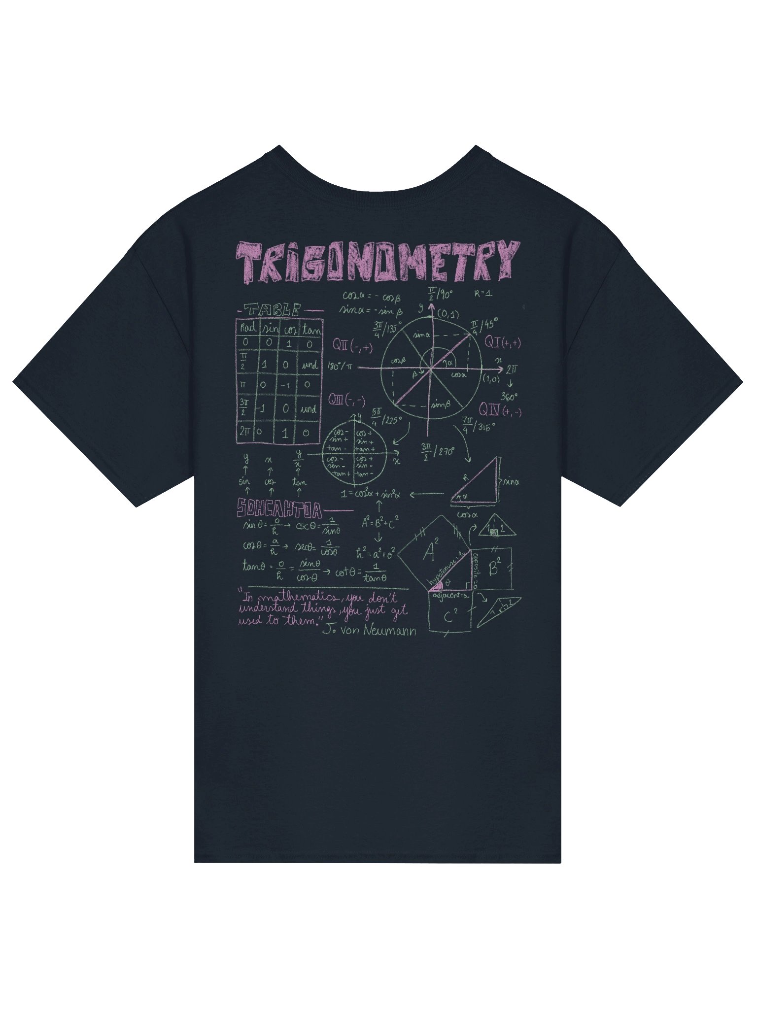 Trigonometry t-shirt product image (2)
