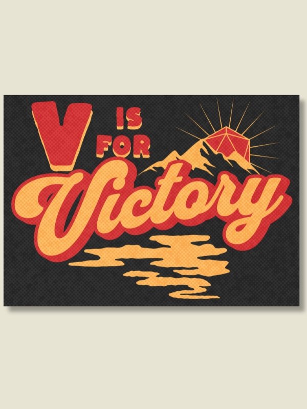 Retro Victory Board Game Room Poster - UNFRAMED product image (1)