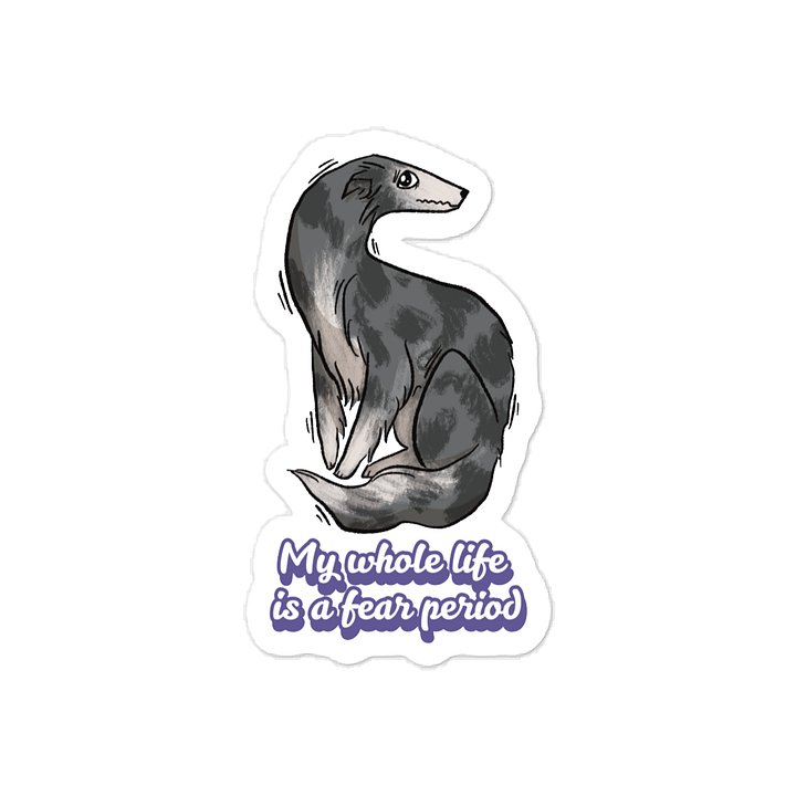 Fear Period Sticker - Silver Brindle product image (1)
