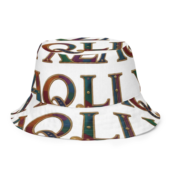XZAQLI Monogram Bucket Hat (White) product image (1)