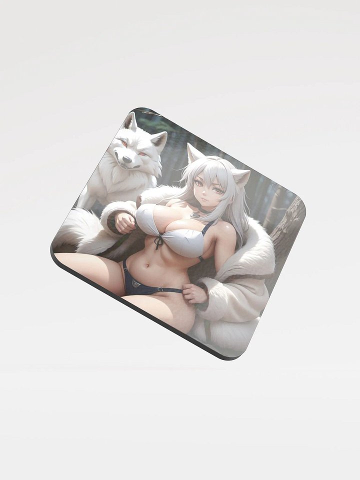Foxy Elegance Cork Coaster product image (1)