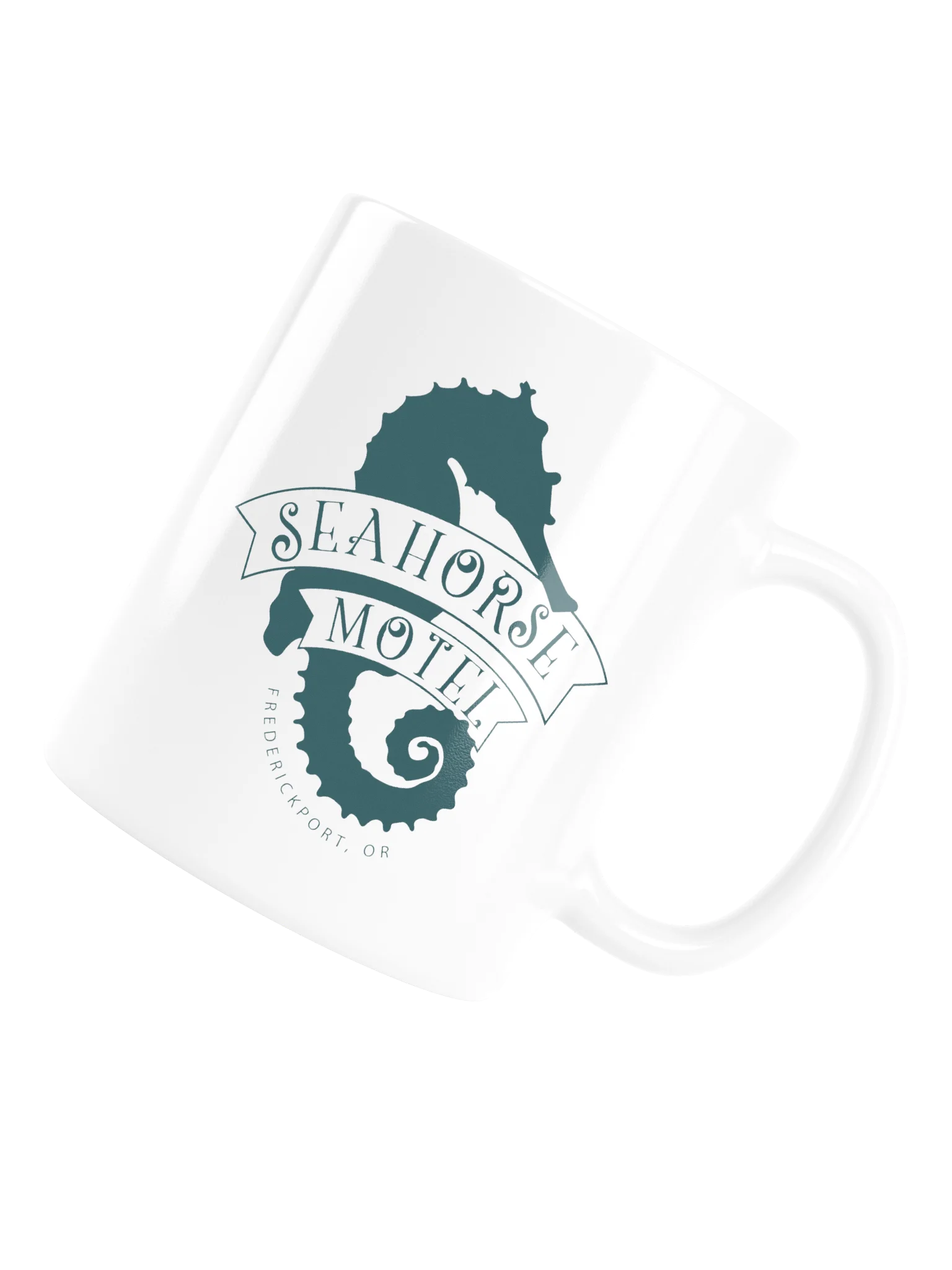Seahorse Motel Teal Coffee Mug product image (17)