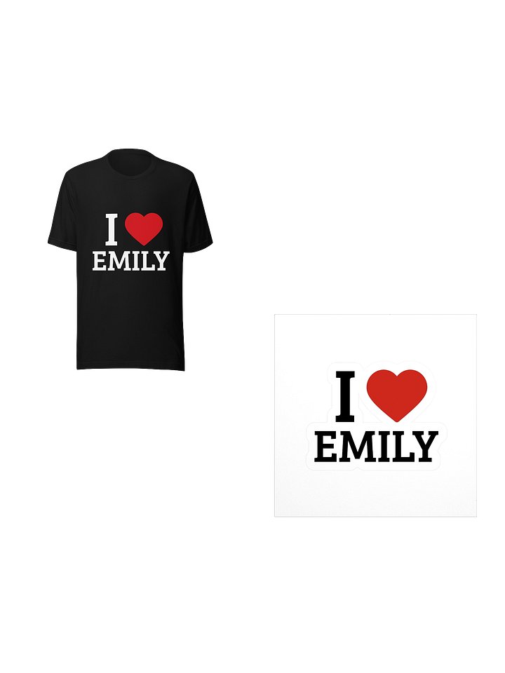 I ❤️ Emily Bundle  Tee + Sticker 🖤 product image (1)