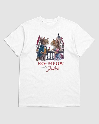 Fall in love with Ro-meow and Juliet in this adorable Shakespearean design. The two star-crossed lovers stare into each other...