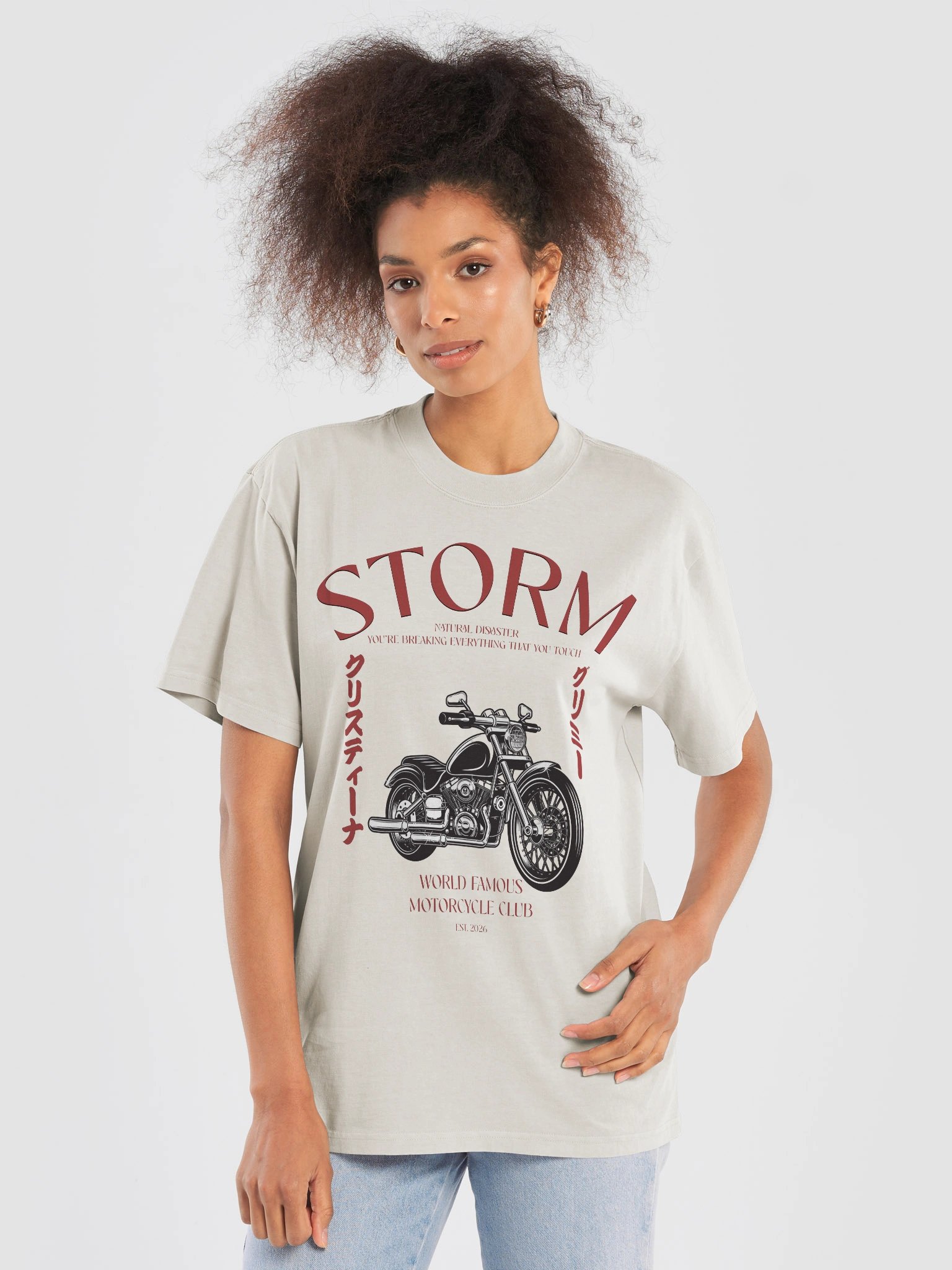 Storm Motorcycle Club Oversized Tee product image (25)