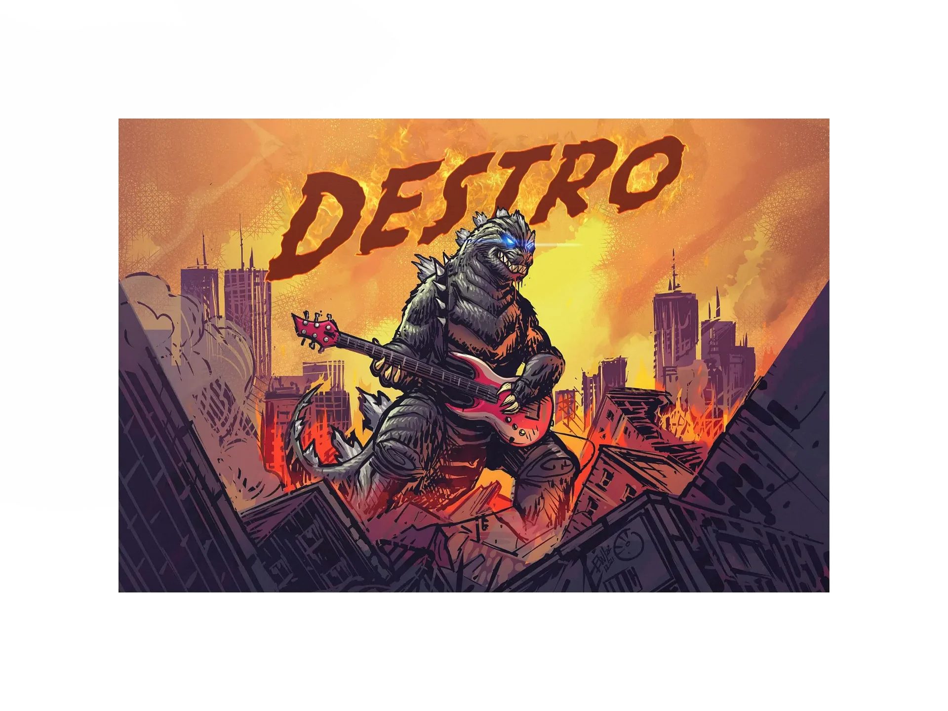 Rock Zilla Matte Poster product image (2)