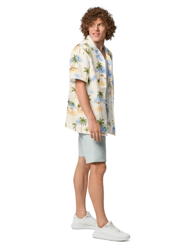 GTA VI Brian Heder Tropical Palm Tree & Cabana Hawaiian Shirt product image (3)