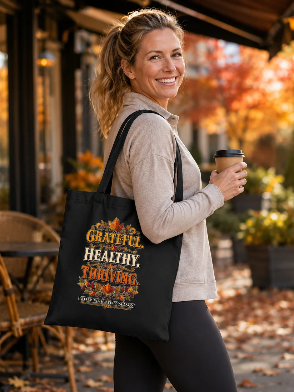 Grateful Healthy Thriving Fall Tote Bag product image (1)