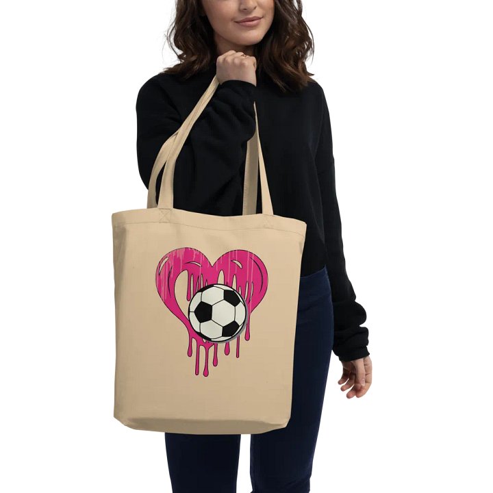 Heart Soccer Love Eco Tote product image (2)