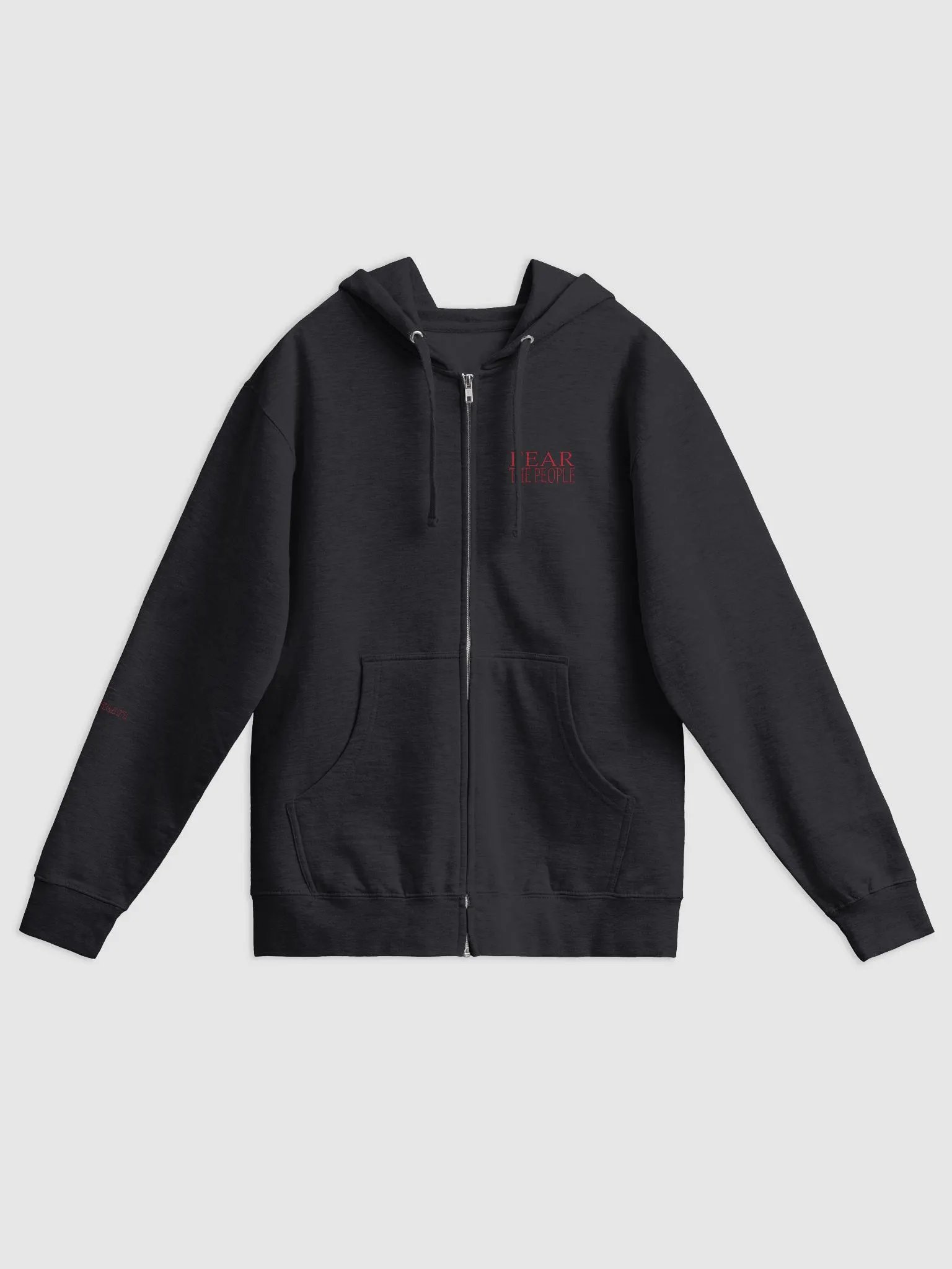 Fear The People - 02 - Red - Independent Trading Co. Fleece Zip Up Hoodie product image (2)