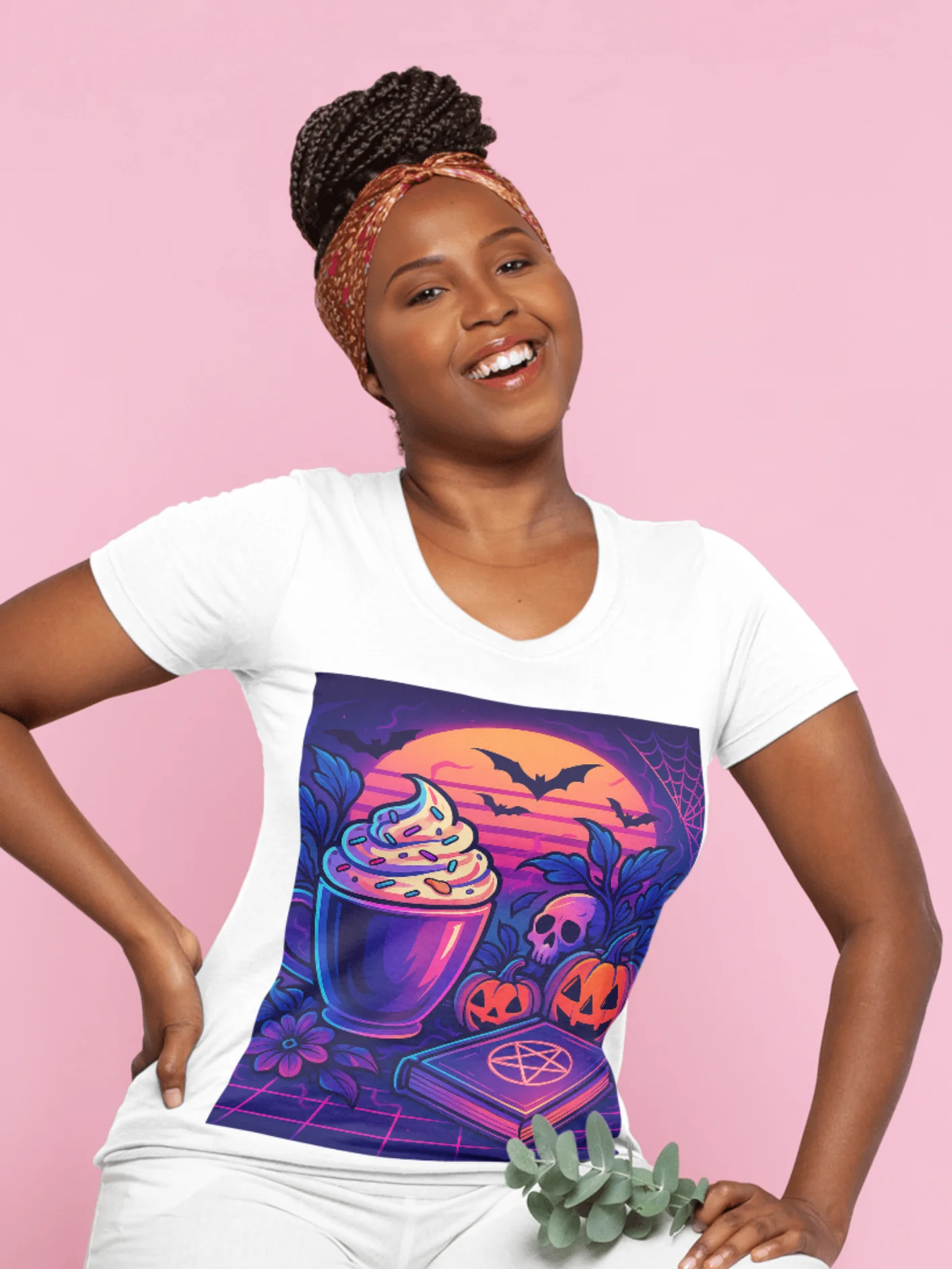 Spooky Halloween Prompt Guide – 4+ Creative MidJourney Prompts (Anime, Cyberpunk, Art Nouveau, Synthwave & More) product image (6)