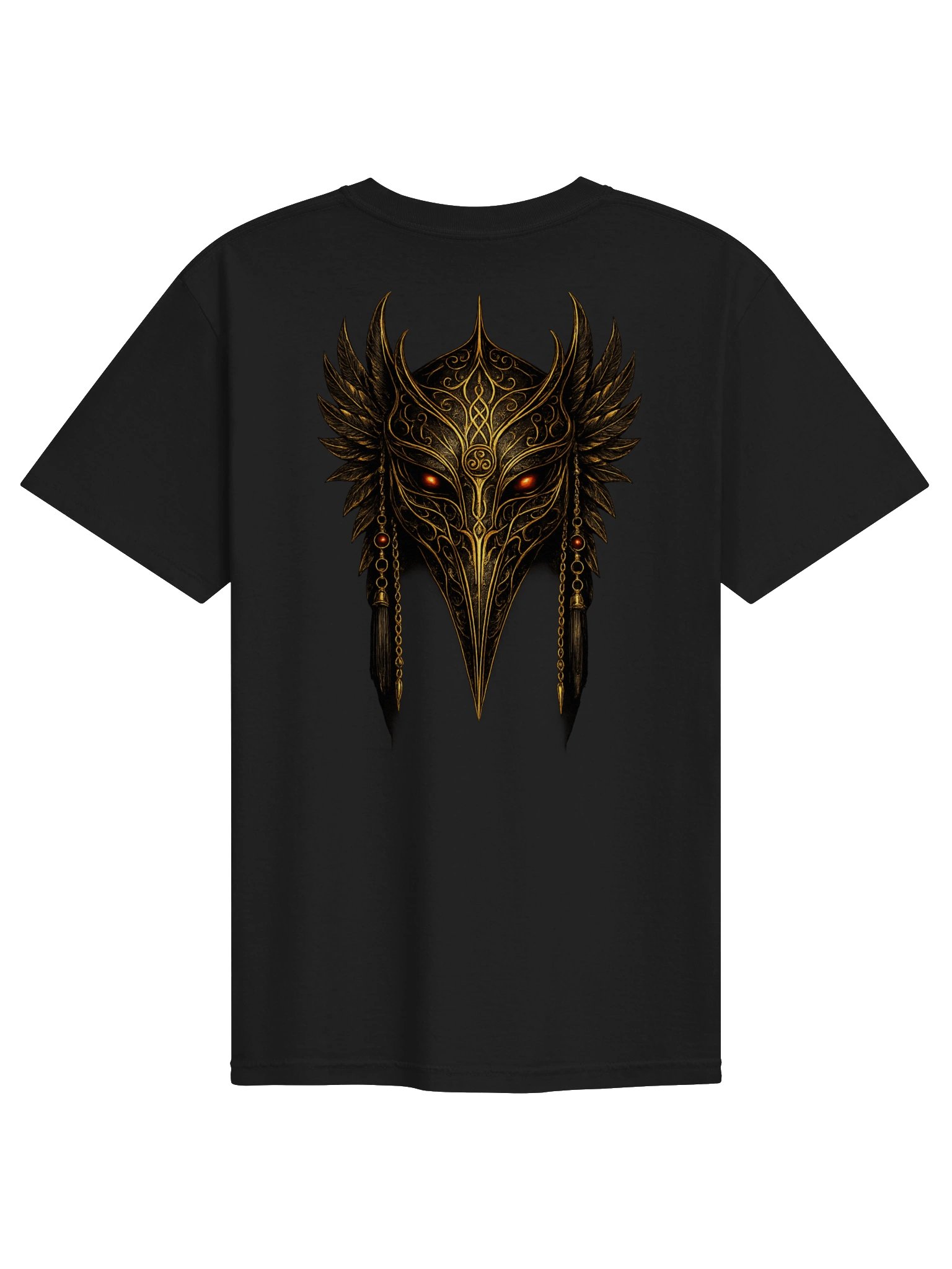 Raven Sovereign – Gothic Raven Mask Oversized Graphic T-Shirt | Dark Japanese Streetwear product image (1)