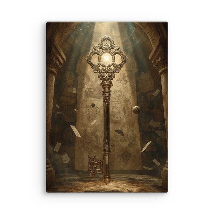 The Gatekeeper’s Key – Eternal Archive | Vertical Canvas product image (3)