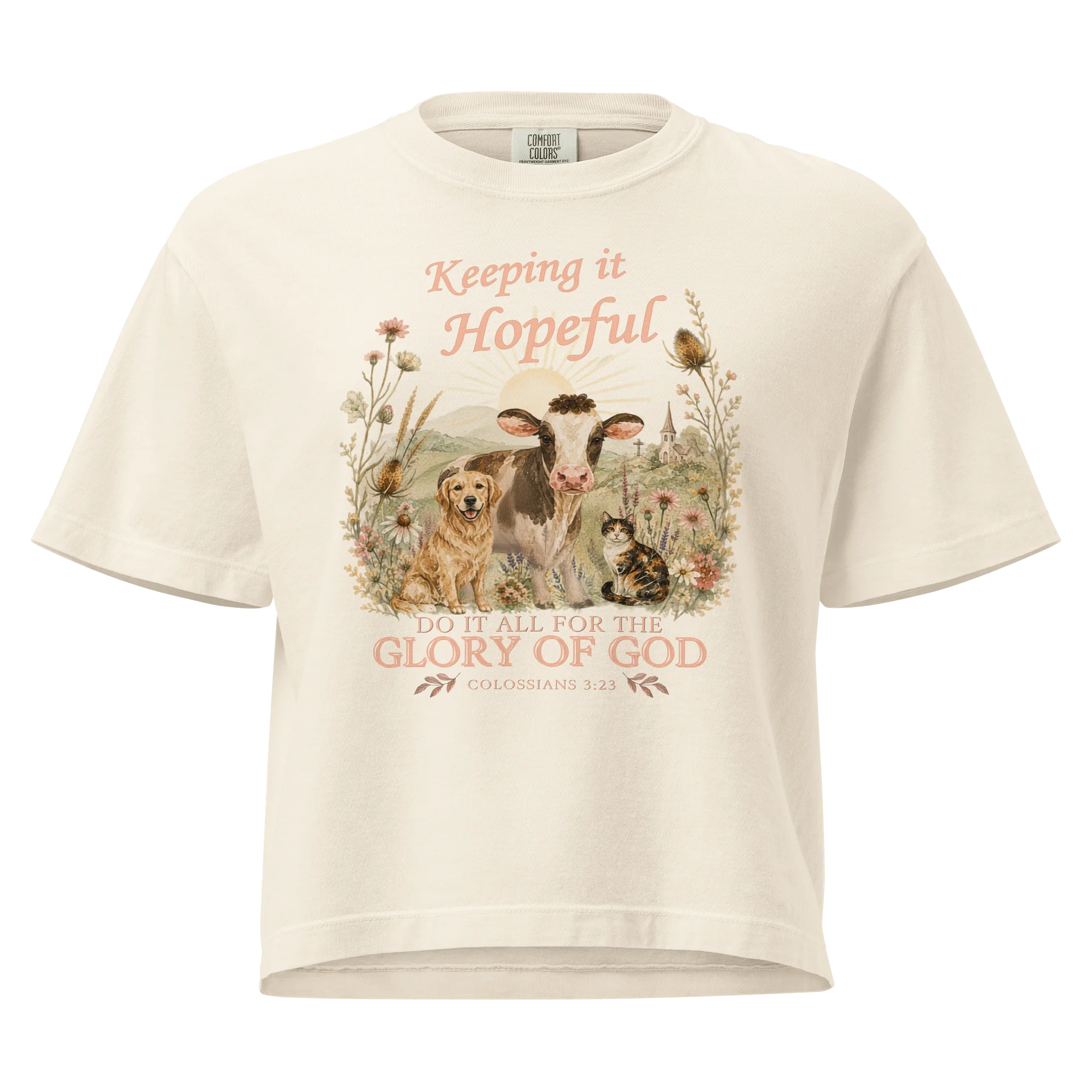 Colossians 3:23 Collection | Women’s Heavyweight Boxy Tee product image (3)