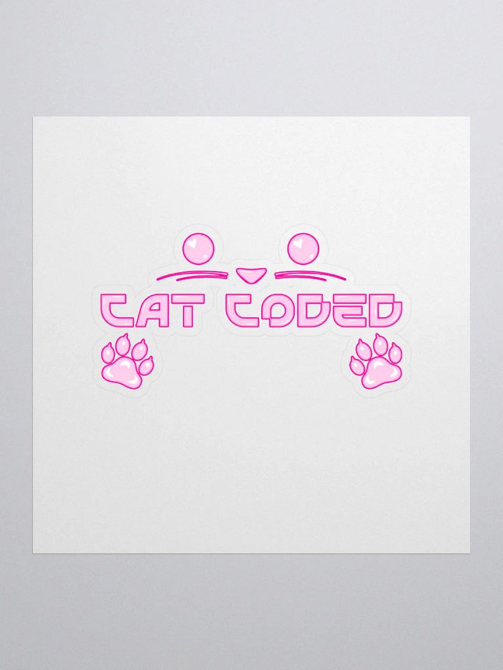 Cat Coded - Cat Pet Play Sticker product image (3)
