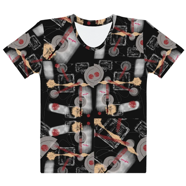 Women's Crew Neck Poly Tee 'Brush Bomb' product image (1)