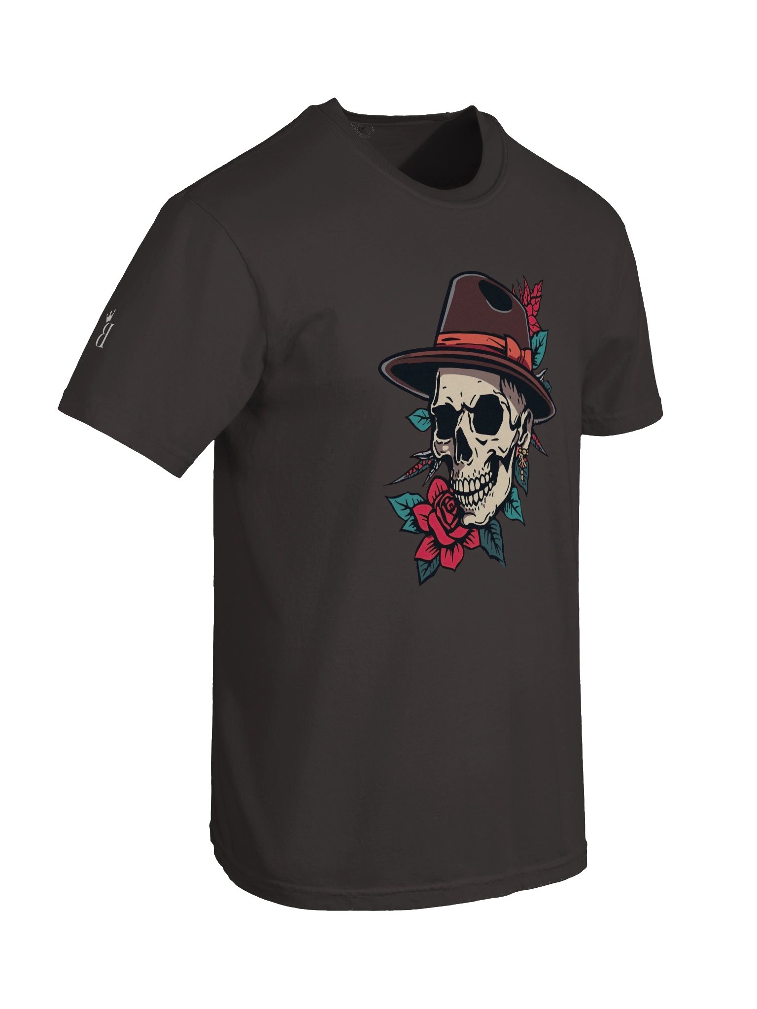 Old School Noir: Crimson Rose & Fedora Skull product image (23)