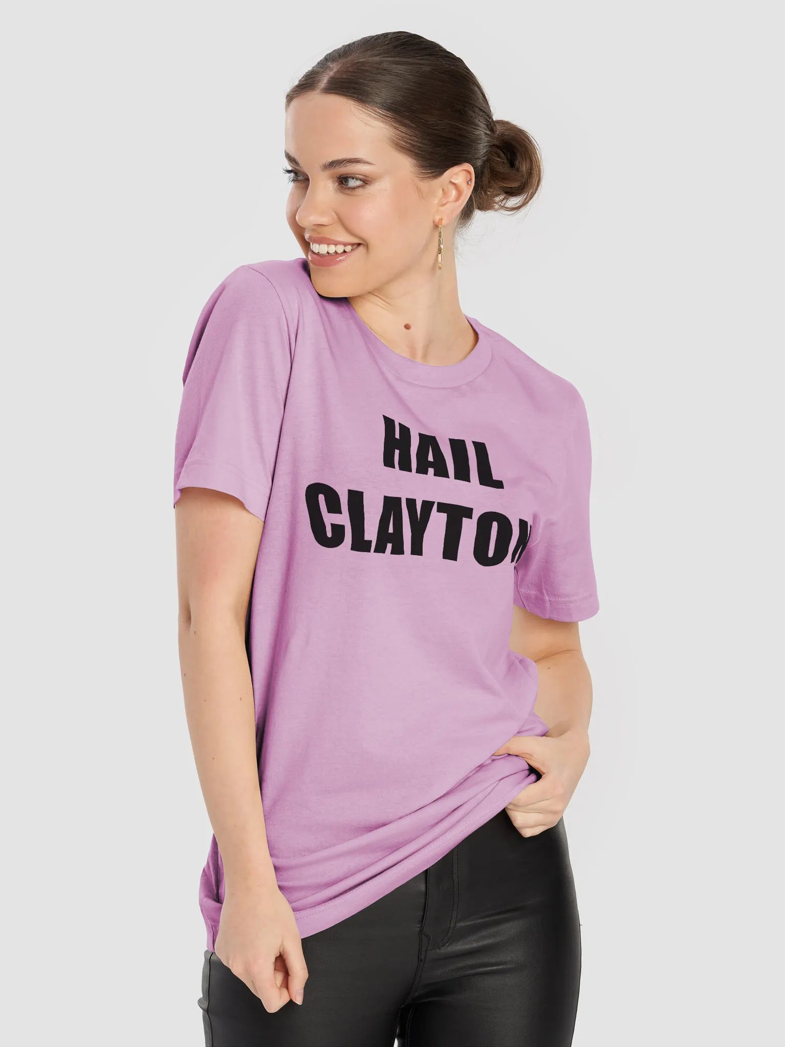 "Red" HAIL CLAYTON! Super-Soft T-Shirt product image (8)